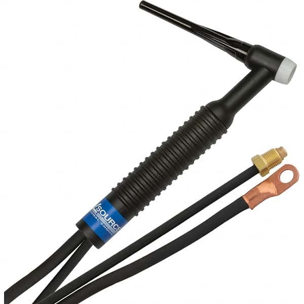 PRO-SOURCE - 200 Amp 12-1/2' Rubber Outfit 26 Air Cooled TIG Welding Torch Kit - Apex Tool & Supply