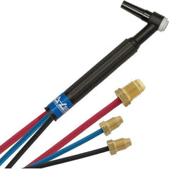 PRO-SOURCE - 250 Amp 12-1/2' Rubber Outfit 20F Water Cooled TIG Welding Torch Kit - Apex Tool & Supply