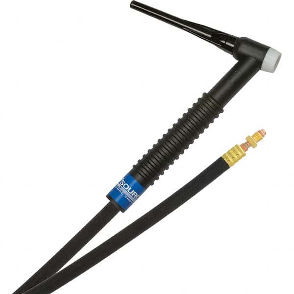 PRO-SOURCE - 150 Amp 12-1/2' Rubber Outfit 17F Air Cooled TIG Welding Torch Kit - Apex Tool & Supply