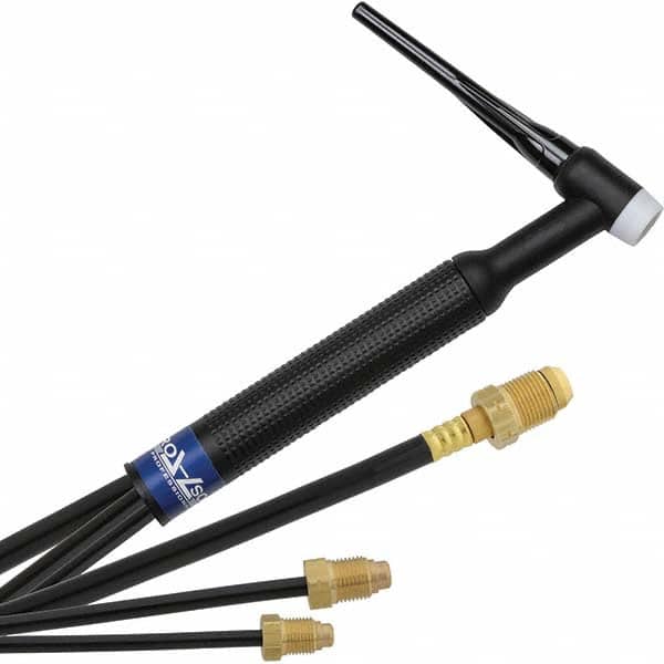PRO-SOURCE - 350 Amp 12-1/2' Rubber Outfit 18 Water Cooled TIG Welding Torch Kit - Apex Tool & Supply