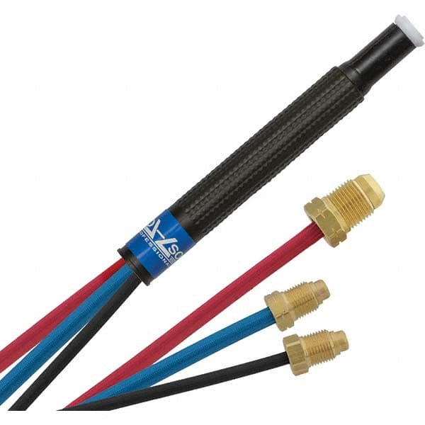 PRO-SOURCE - 250 Amp 12-1/2' Rubber Outfit 20P Water Cooled TIG Welding Torch Kit - Apex Tool & Supply