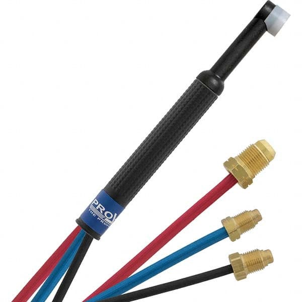 PRO-SOURCE - 180 Amp 25' Rubber Outfit 24WN Water Cooled TIG Welding Torch Kit - Apex Tool & Supply