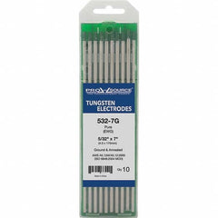 PRO-SOURCE - Tungsten Electrodes Type: Pure Diameter (Inch): 5/32 - Apex Tool & Supply