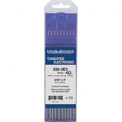 PRO-SOURCE - Tungsten Electrodes Type: E3 Diameter (Inch): 3/32 - Apex Tool & Supply