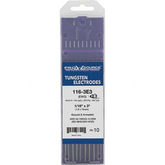 PRO-SOURCE - Tungsten Electrodes Type: E3 Diameter (Inch): 1/16 - Apex Tool & Supply