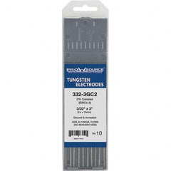 PRO-SOURCE - Tungsten Electrodes Type: 2% Ceriated Diameter (Inch): 3/32 - Apex Tool & Supply