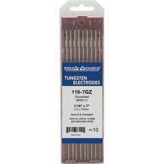 PRO-SOURCE - Tungsten Electrodes Type: Zirconiated Diameter (Inch): 1/16 - Apex Tool & Supply