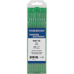 PRO-SOURCE - Tungsten Electrodes Type: Pure Diameter (Inch): 0.040 - Apex Tool & Supply