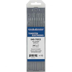 PRO-SOURCE - Tungsten Electrodes Type: 2% Ceriated Diameter (Inch): 0.040 - Apex Tool & Supply