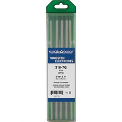 PRO-SOURCE - Tungsten Electrodes Type: Pure Diameter (Inch): 3/16 - Apex Tool & Supply