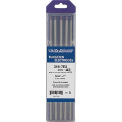PRO-SOURCE - Tungsten Electrodes Type: E3 Diameter (Inch): 3/16 - Apex Tool & Supply