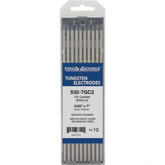 PRO-SOURCE - Tungsten Electrodes Type: 2% Ceriated Diameter (Inch): 5/32 - Apex Tool & Supply
