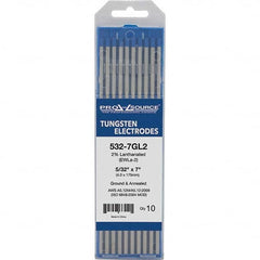 PRO-SOURCE - Tungsten Electrodes Type: 2% Lanthanated Diameter (Inch): 5/32 - Apex Tool & Supply