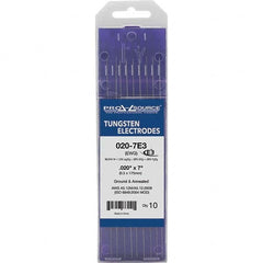 PRO-SOURCE - Tungsten Electrodes Type: E3 Diameter (Inch): 0.020 - Apex Tool & Supply