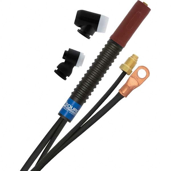 PRO-SOURCE - 150 Amp 25' Rubber Outfit 150M Air Cooled TIG Welding Torch Kit - Apex Tool & Supply