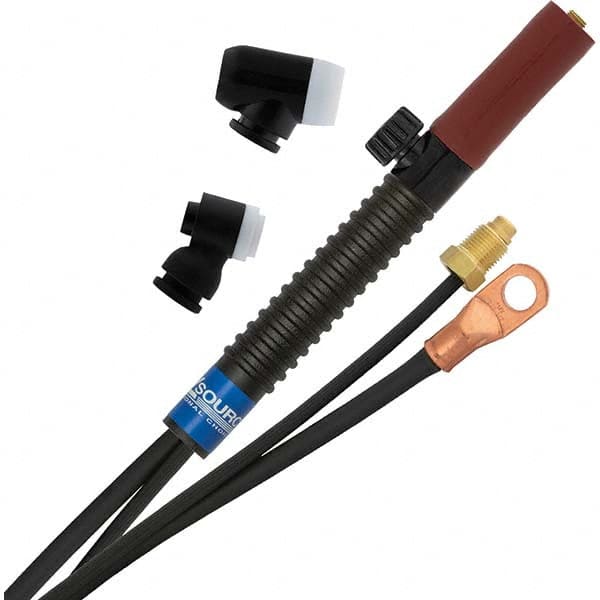 PRO-SOURCE - 150 Amp 12-1/2' Rubber Outfit 150M Air Cooled TIG Welding Torch Kit - Apex Tool & Supply