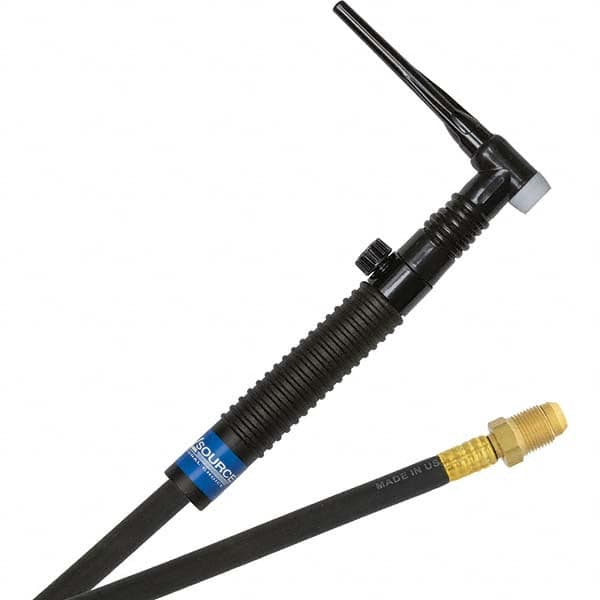 PRO-SOURCE - 200 Amp 25' Rubber Outfit 26FVMT Air Cooled TIG Welding Torch Kit - Apex Tool & Supply