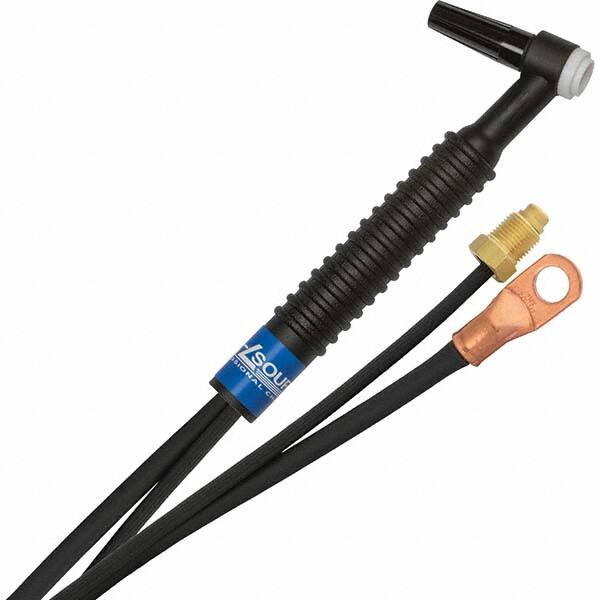 PRO-SOURCE - 125 Amp 12-1/2' Rubber Outfit 9F Air Cooled TIG Welding Torch Kit - Apex Tool & Supply