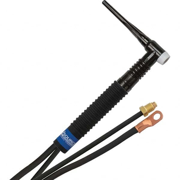 PRO-SOURCE - 200 Amp 12-1/2' Rubber Outfit 26FMT Air Cooled TIG Welding Torch Kit - Apex Tool & Supply