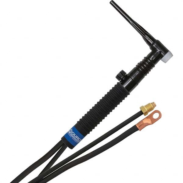 PRO-SOURCE - 200 Amp 12-1/2' Rubber Outfit 26FVMT Air Cooled TIG Welding Torch Kit - Apex Tool & Supply
