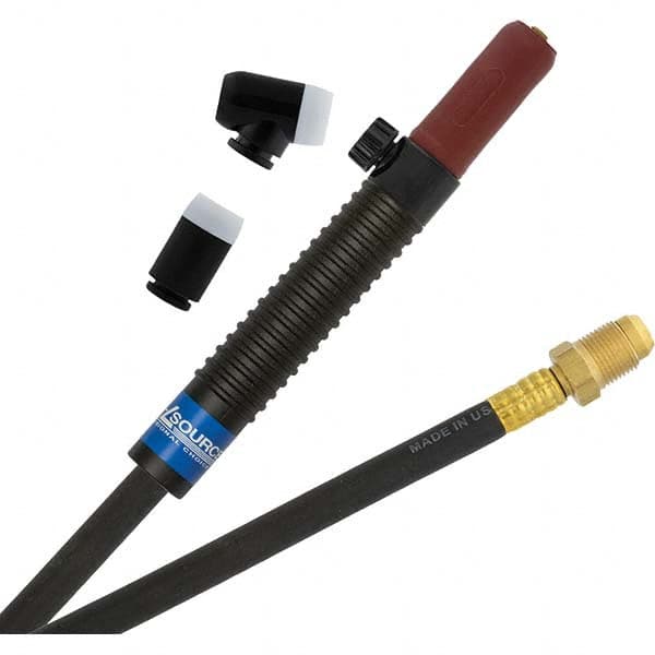 PRO-SOURCE - 200 Amp 12-1/2' Rubber Outfit 200M Air Cooled TIG Welding Torch Kit - Apex Tool & Supply