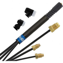 PRO-SOURCE - 250 Amp 12-1/2' Rubber Outfit 225M Air Cooled TIG Welding Torch Kit - Apex Tool & Supply