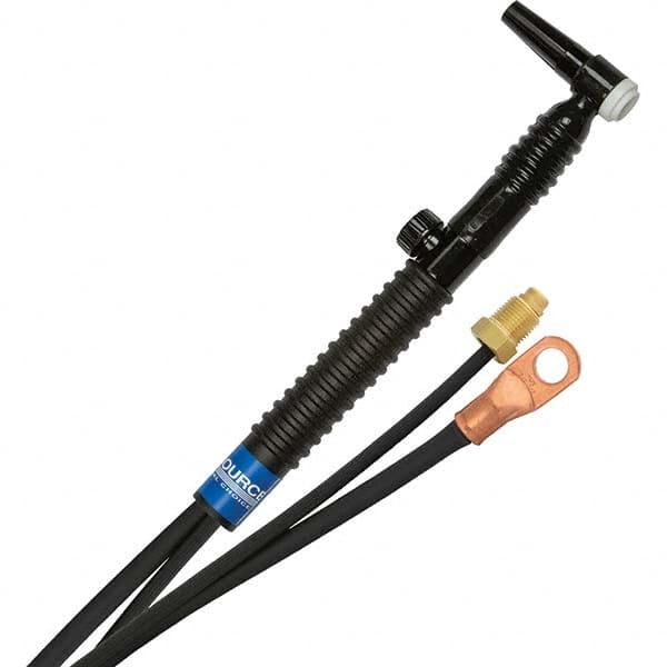 PRO-SOURCE - 125 Amp 12-1/2' Rubber Outfit 9FVMT Air Cooled TIG Welding Torch Kit - Apex Tool & Supply