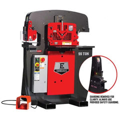 Edwards Manufacturing - Ironworkers Throat Depth (Inch): 7-1/2 Punching Pressure (Ton): 55 - Apex Tool & Supply