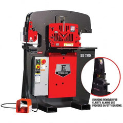 Edwards Manufacturing - Ironworkers Throat Depth (Inch): 7-1/2 Punching Pressure (Ton): 55 - Apex Tool & Supply