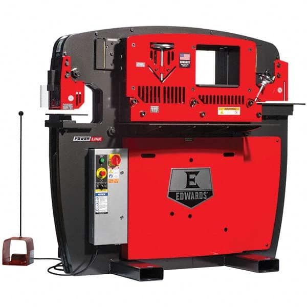 Edwards Manufacturing - Ironworkers Throat Depth (Inch): 9-3/4 Punching Pressure (Ton): 65 - Apex Tool & Supply