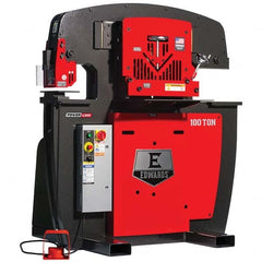 Edwards Manufacturing - Ironworkers Throat Depth (Inch): 11 Punching Pressure (Ton): 100 - Apex Tool & Supply