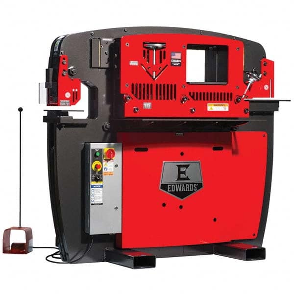 Edwards Manufacturing - Ironworkers Throat Depth (Inch): 9-3/4 Punching Pressure (Ton): 65 - Apex Tool & Supply