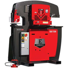 Edwards Manufacturing - Ironworkers Throat Depth (Inch): 11 Punching Pressure (Ton): 100 - Apex Tool & Supply