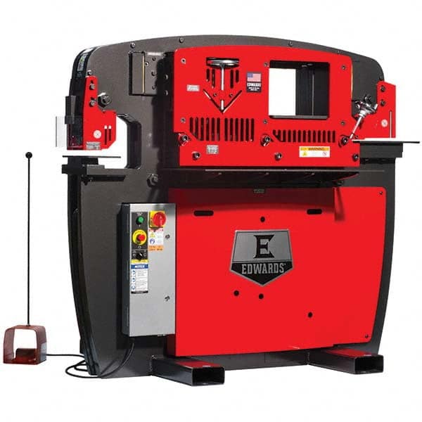 Edwards Manufacturing - Ironworkers Throat Depth (Inch): 9-3/4 Punching Pressure (Ton): 65 - Apex Tool & Supply
