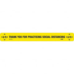 NMC - "Thank You for Practicting Social Distancing" Adhesive-Backed Floor Sign - Apex Tool & Supply