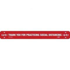 NMC - "Thank You for Practicting Social Distancing" Adhesive-Backed Floor Sign - Apex Tool & Supply