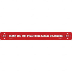 NMC - "Thank You for Practicting Social Distancing" Adhesive-Backed Floor Sign - Apex Tool & Supply
