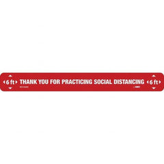 NMC - "Thank You for Practicting Social Distancing" Adhesive-Backed Floor Sign - Apex Tool & Supply