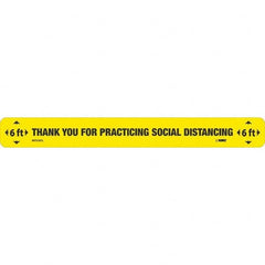 NMC - "Thank You for Practicting Social Distancing" Adhesive-Backed Floor Sign - Apex Tool & Supply