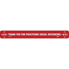 NMC - "Thank You for Practicting Social Distancing" Adhesive-Backed Floor Sign - Apex Tool & Supply