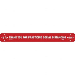 NMC - "Thank You for Practicting Social Distancing" Adhesive-Backed Floor Sign - Apex Tool & Supply
