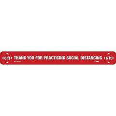 NMC - "Thank You for Practicting Social Distancing" Adhesive-Backed Floor Sign - Apex Tool & Supply