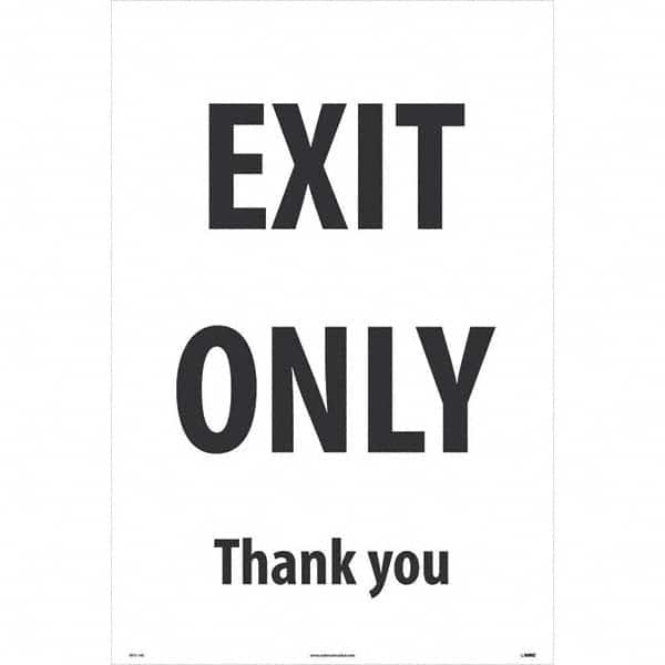 NMC - Cone & A Frame Floor Signs Shape: A-Frame Type: Security & Admittance - Apex Tool & Supply