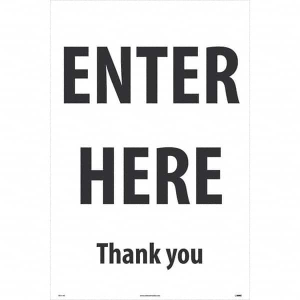 NMC - Cone & A Frame Floor Signs Shape: A-Frame Type: Security & Admittance - Apex Tool & Supply