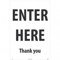 NMC - Cone & A Frame Floor Signs Shape: A-Frame Type: Security & Admittance - Apex Tool & Supply