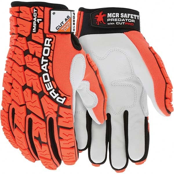MCR Safety - Size 2XL, ANSI Cut Lvl A5, Puncture Lvl 5, Abrasion Lvl 4, Synthetic Leather Coated Cut & Puncture Resistant Gloves - Apex Tool & Supply