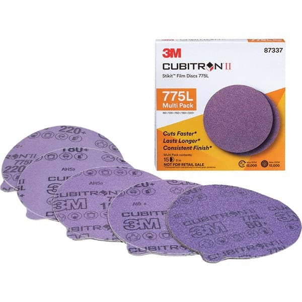 3M - Adhesive-Backed/PSA Discs Disc Diameter (Inch): 5 Abrasive Material: Ceramic - Apex Tool & Supply