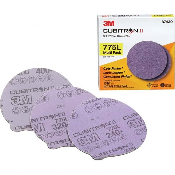 3M - Adhesive-Backed/PSA Discs Disc Diameter (Inch): 5 Abrasive Material: Ceramic - Apex Tool & Supply