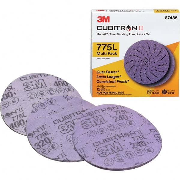 3M - Hook & Loop Discs Abrasive Type: Film Disc Disc Diameter (Inch): 5 - Apex Tool & Supply
