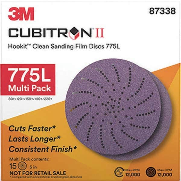 3M - Hook & Loop Discs Abrasive Type: Film Disc Disc Diameter (Inch): 5 - Apex Tool & Supply